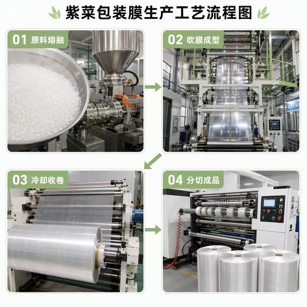 从原膜到分切包装膜的整个生产流程