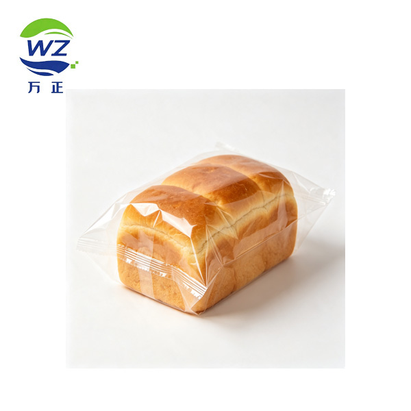 图片中展示透明面包包装膜的包装效果