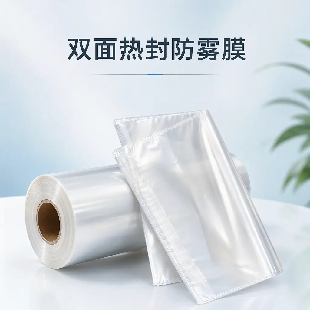 双面热封防雾膜产品详情图 双面可热封BOPP防雾薄膜规格参数